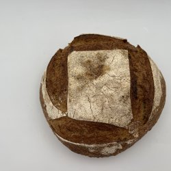 Grand pain semi complet non moulé au pur levain naturel